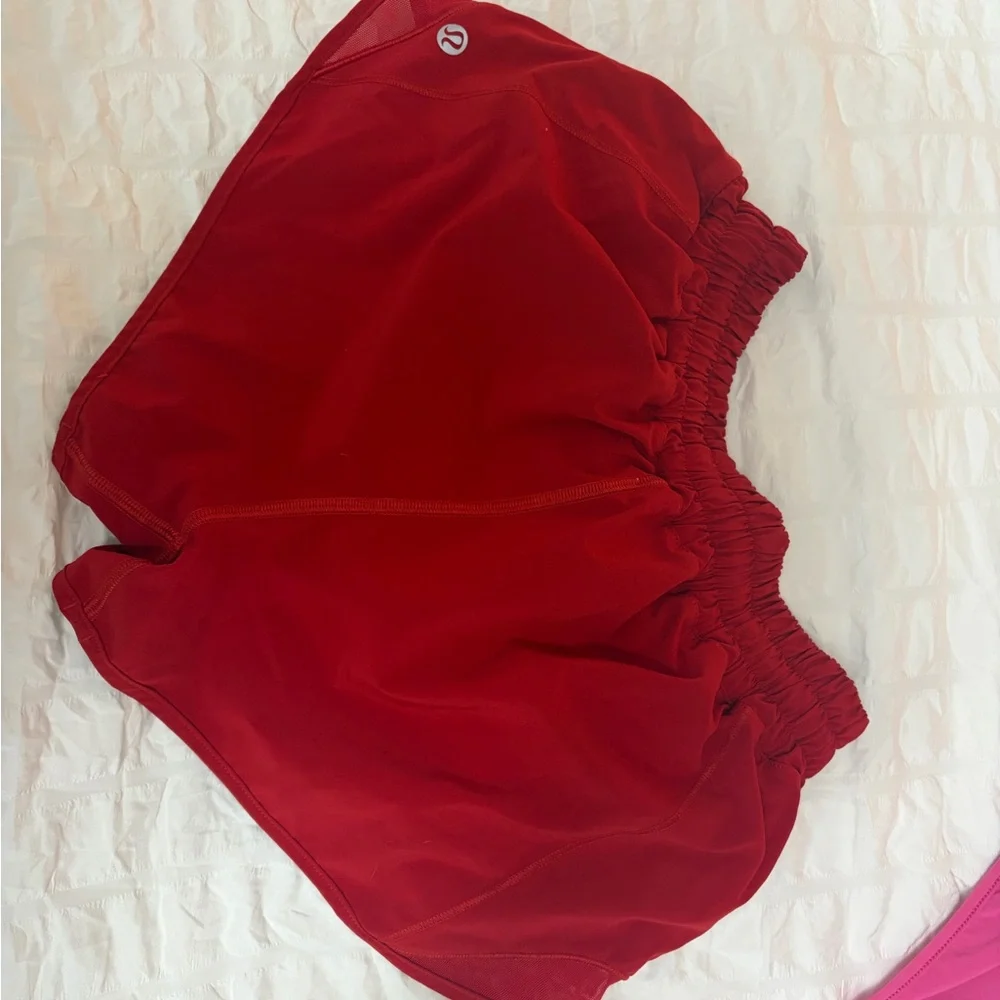 lululemon athletica Women’s Red Athletic Shorts
